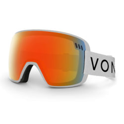 Men's Von Zipper Goggles - Von Zipper Alt Goggles. White - Fire Chrome